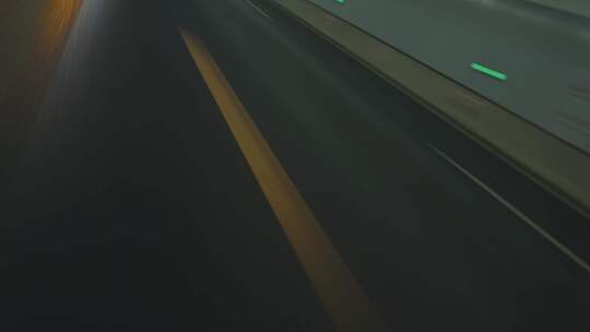 高速行驶的路面视频素材模板下载