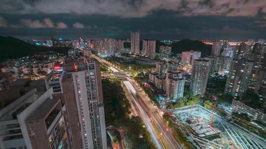 珠海夜景九洲大道西 迎宾南路