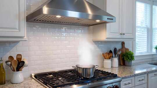 厨房灶台烹饪场景