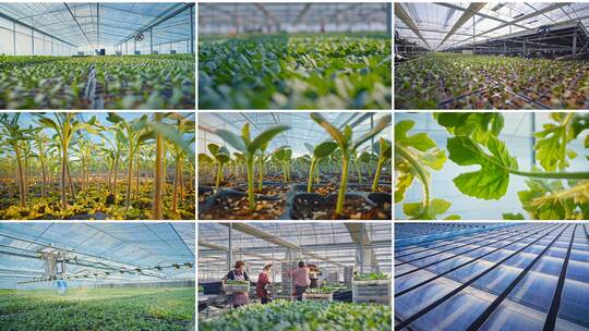 现代农业温室种植技术高清在线视频素材下载