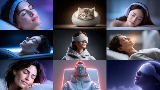 沉浸放松享受深度睡眠夜夜好眠高清在线视频素材下载