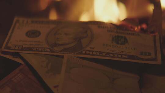 美元，美国，火焰，危机