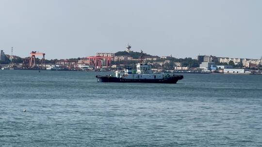 海岛港口码头海洋海景风光