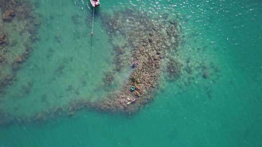 海岛浮潜者