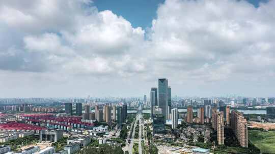 大气南昌航拍延时