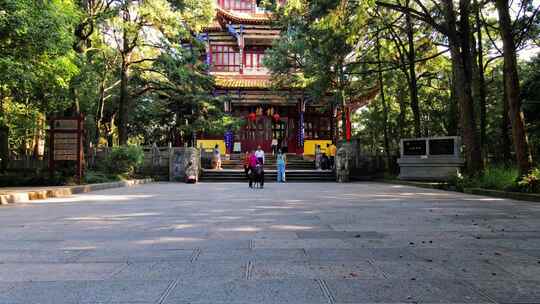 云南昆明金殿风景区 寺庙 深山古寺