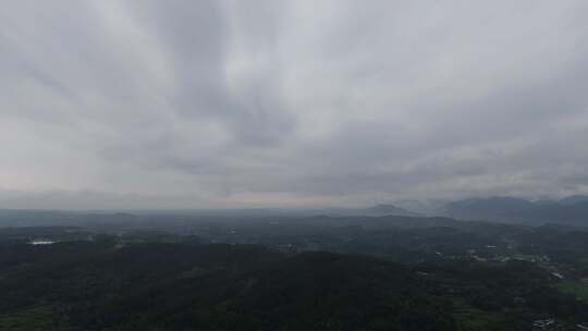 绵阳北川附近的大山与村庄