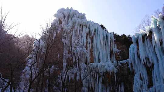 沕沕水 沕沕水景区 沕沕水冰瀑  冰川