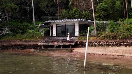 女人，海岸，泰国，Ko Chang