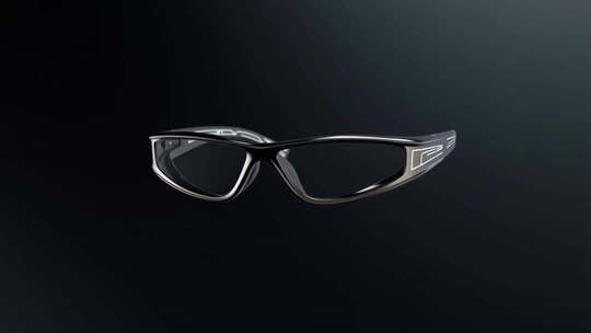 透明眼镜特写素材