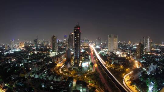 夜晚城市夜景