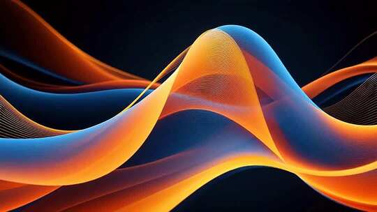 动感色彩波浪抽象背景素材