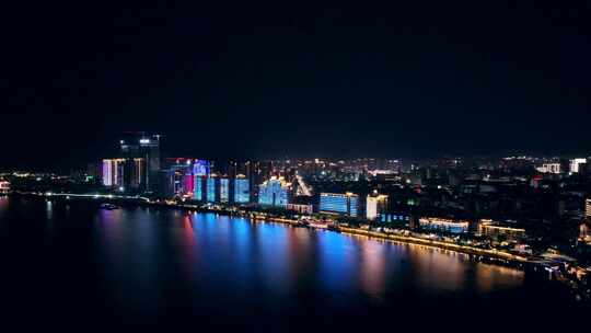 富阳城市风景  富阳夜景