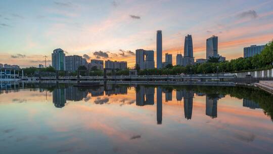 广东省东莞市城市风光延时视频素材模板下载