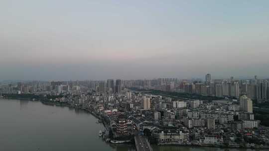 航拍广东惠州城市风光