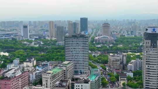 浙江省宁波市老外滩市区城市地标街景风景风