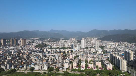 航拍大景建筑群城市楼房