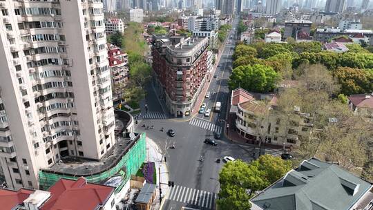 上海徐汇区武康大楼视频素材模板下载