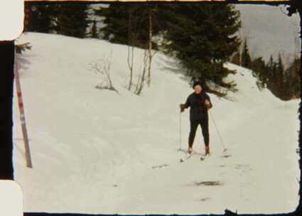 8毫米，女人，滑雪，雪