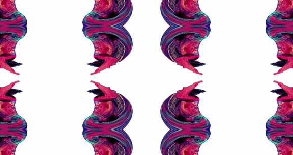 061 4K迷幻抽象液体泡沫背景