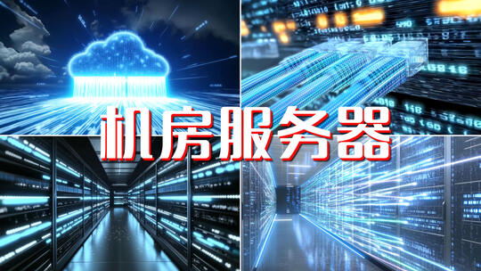 科技机房机柜数据云计算力服务器网络安全