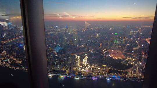 上海之巅观光厅上海中心大厦全程记录4K实拍视频素材模板下载