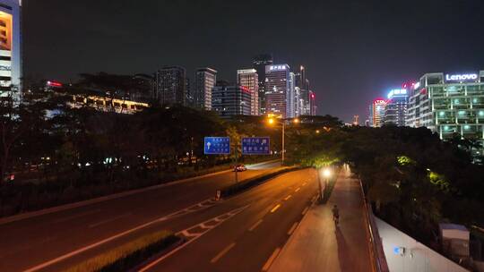 深圳 深圳夜景 夜景 航拍 科技园
