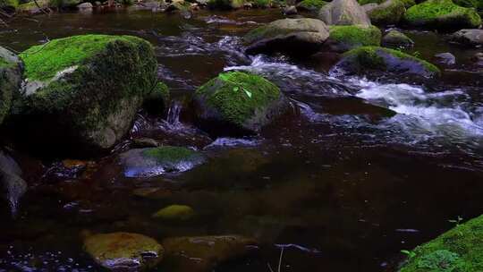 小溪流水山泉水