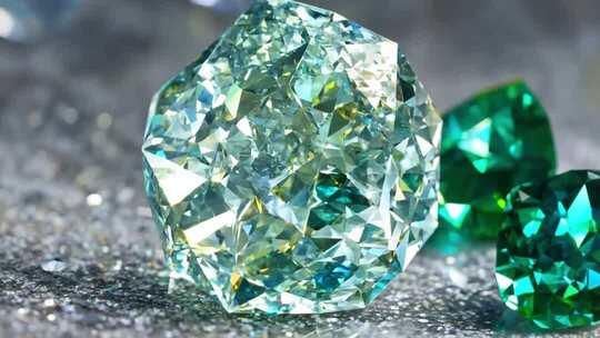 多彩宝石微距特写素材