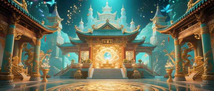 古风中式宫殿3D场景