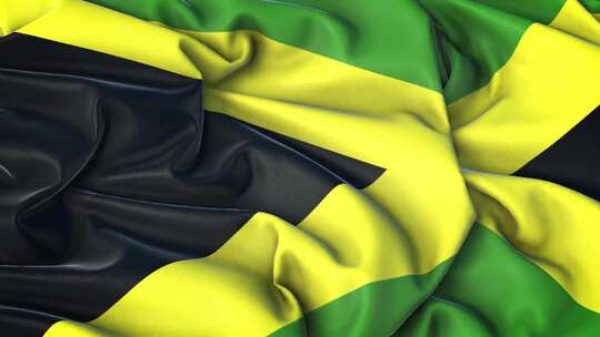 牙买加国旗放大非常逼真