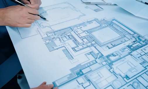 建筑师建筑3D平面图设计图纸施工工程图纸