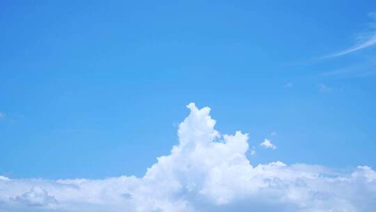 蓝天背景下的白云素材