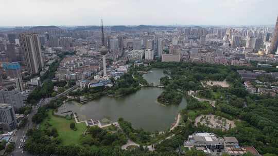 江苏徐州电视塔地标建筑航拍