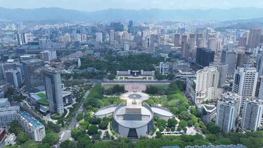 福州五一广场延时于山风景区于山堂城市风景