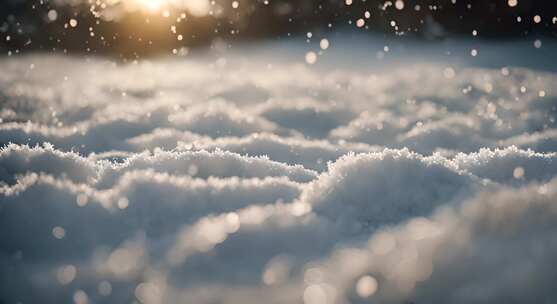 雪花特写雪景下雪天大雪纷飞白雪皑皑雪风景