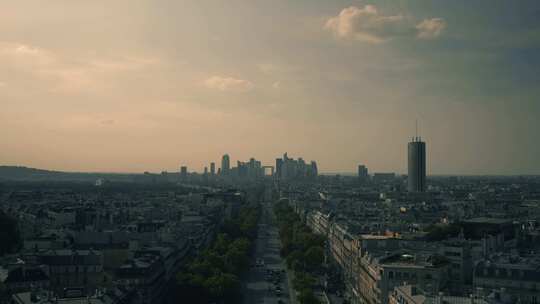 巴黎，城市建筑，屋顶，城市景观