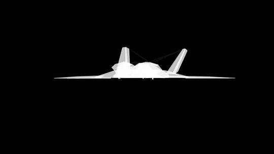 三维战斗机飞机模型带通道