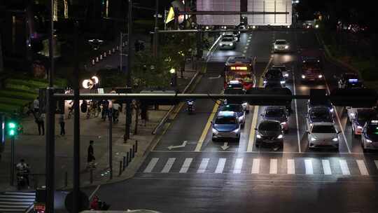 夜晚车流延时素材视频素材模板下载