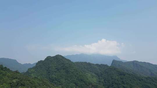 都江堰、青城山附近山脉天空