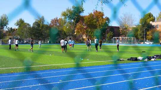 清华大学 操场 运动 足球场 校园球场