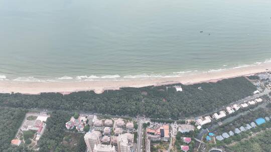 航拍漳州东山岛海上风光日出