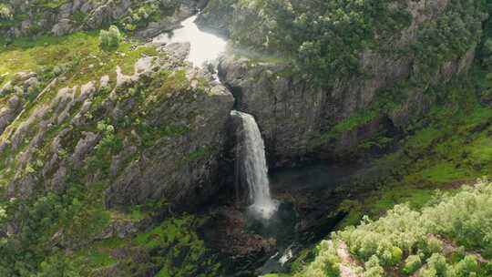 瀑布，陡峭，悬崖，河流