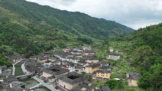 福建土楼(南靖)景区云水谣景区航拍