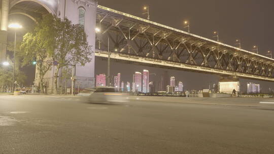 索尼FX3武汉长江大桥降格延时视频素材模板下载