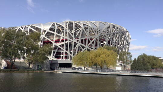 北京鸟巢建筑景观