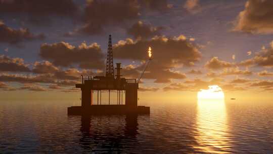 海上石油 海油 钻井平台 海上 大海
