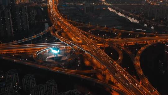 城市建设航拍，中国最强内透夜景