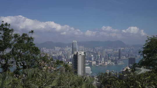 香港平顶山俯瞰香港