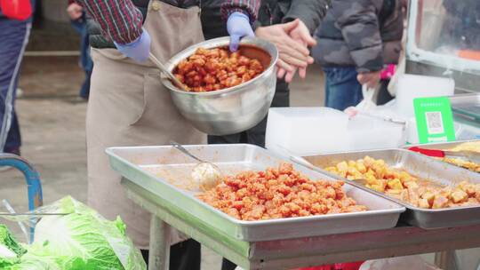 【原创】福州小吃 荔枝肉 先锋市场视频素材模板下载